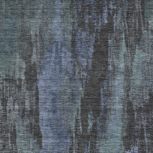HomeRoots 5' Blue and Gray Abstract Washable Indoor Outdoor Area Rug - Durable, Stylish, Easy Care for Any Space 9' X 12' 616140