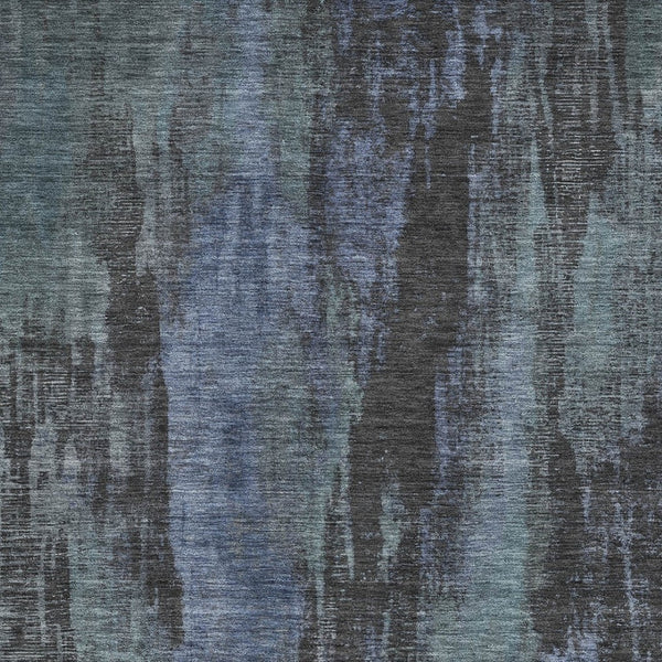 HomeRoots 5' Blue and Gray Abstract Washable Indoor Outdoor Area Rug - Durable, Stylish, Easy Care for Any Space 9' X 12' 616140