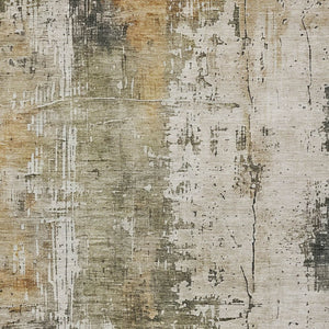 HomeRoots 5' Contemporary Olive Green and Ivory Abstract Area Rug - Washable, Durable for Indoor & Outdoor Use 9' X 12' 616182
