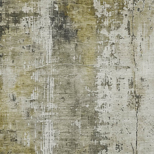 HomeRoots 5' Stunning Pewter and Ivory Abstract Washable Area Rug for Indoor and Outdoor Spaces, Durable Design 8' X 10' 616187