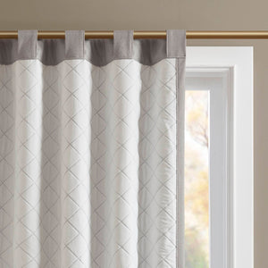 English Elm 2-pk 52x108 Inch Total Blackout Curtain Panels Noise Reducing Bedroom Theater Grey B035P496620