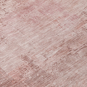 HomeRoots 5' Abstract Blush and Pink Washable Area Rug – Stylish, Durable, Indoor/Outdoor Solution for Any Space 8' Round 616222