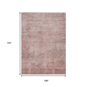 HomeRoots 5' Abstract Blush and Pink Washable Area Rug – Stylish, Durable, Indoor/Outdoor Solution for Any Space 9' X 12' 616224