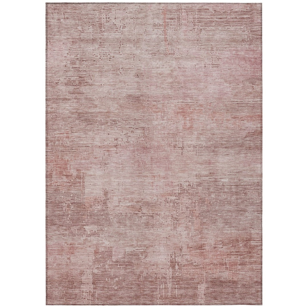 HomeRoots 5' Abstract Blush and Pink Washable Area Rug – Stylish, Durable, Indoor/Outdoor Solution for Any Space 9' X 12' 616224