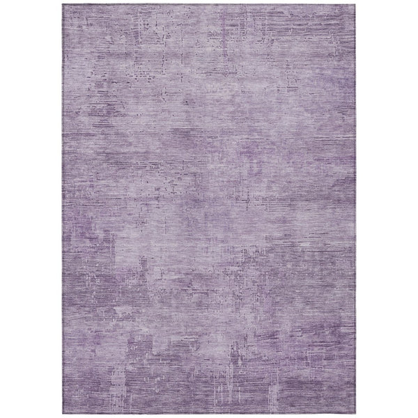 HomeRoots 5' Modern Lavender and Plum Abstract Rug - Durable, Washable Indoor/Outdoor Comfort for Any Space 5' X 8' 616239