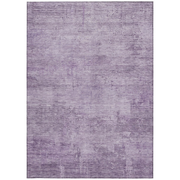 HomeRoots 5' Modern Lavender and Plum Abstract Rug - Durable, Washable Indoor/Outdoor Comfort for Any Space 9' X 12' 616242