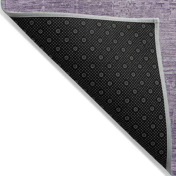 HomeRoots 5' Modern Lavender and Plum Abstract Rug - Durable, Washable Indoor/Outdoor Comfort for Any Space 10' X 14' 616243