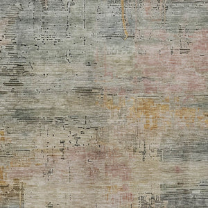 HomeRoots 5' Abstract Sage and Beige Washable Area Rug - Durable, Stylish, Perfect for Indoor and Outdoor Spaces 5' X 8' 616251