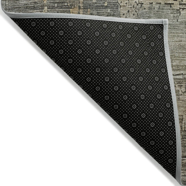 HomeRoots 5' Abstract Sage and Beige Washable Area Rug - Durable, Stylish, Perfect for Indoor and Outdoor Spaces 8' X 10' 616253