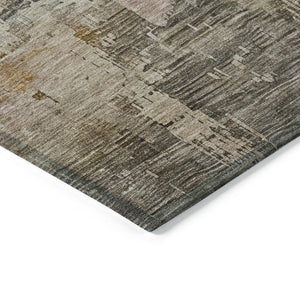 HomeRoots 5' Abstract Sage and Beige Washable Area Rug - Durable, Stylish, Perfect for Indoor and Outdoor Spaces 8' X 10' 616253