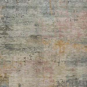HomeRoots 9' X 12' Durable Sage and Beige Abstract Area Rug - Stylish Indoor/Outdoor Design, Easy Care! 616254