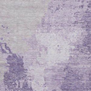 HomeRoots 5' Abstract Plum and Purple Washable Area Rug - Durable Indoor/Outdoor Design for High-Traffic Spaces 5' X 8' 616323