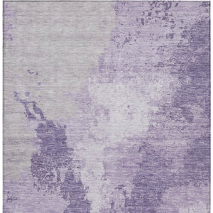 HomeRoots 5' Abstract Plum and Purple Washable Area Rug - Durable Indoor/Outdoor Design for High-Traffic Spaces 8' X 10' 616325