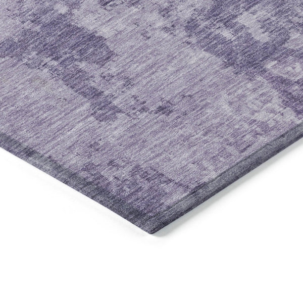 HomeRoots 5' Abstract Plum and Purple Washable Area Rug - Durable Indoor/Outdoor Design for High-Traffic Spaces 8' X 10' 616325