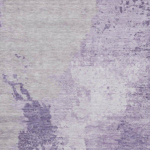 HomeRoots 5' Abstract Plum and Purple Washable Area Rug - Durable Indoor/Outdoor Design for High-Traffic Spaces 8' X 10' 616325
