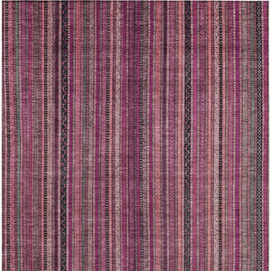 HomeRoots 5' Stylish Pink Mauve and Blush Striped Washable Area Rug for Indoor and Outdoor Spaces, Durable Design 8' X 10' 616379