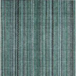 HomeRoots 9' Indoor Outdoor Area Rug in Teal Blue, Aqua & Gray - Stylish, Washable, Durable, Versatile Design 616392