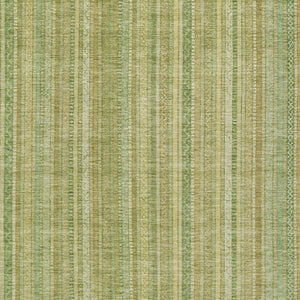 HomeRoots 5' Elegant Striped Area Rug in Artichoke Green, Fern Green, and Gold for Indoor/Outdoor Spaces 5' X 8' 616395