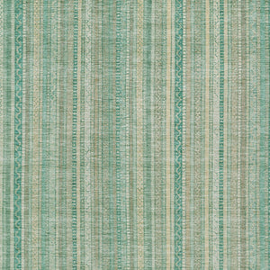 HomeRoots 5' Aqua Beige Teal Striped Area Rug - Durable, Washable Indoor/Outdoor Design for Coastal Style 5' X 8' 616401