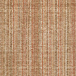 HomeRoots 5' Striped Washable Area Rug in Rust Beige & Linen – Durable, Stain-Resistant for Indoor & Outdoor Use 10' X 14' 616411