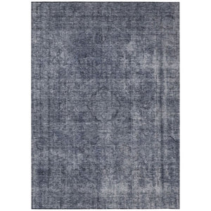 HomeRoots 5' Blue and Gray Medallion Area Rug - Durable, Stylish, and Washable for Indoor and Outdoor Use 5' X 8' 616425