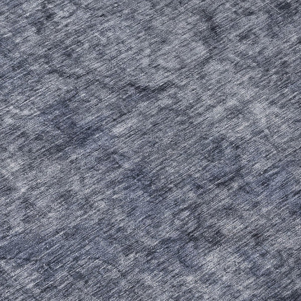 HomeRoots 5' Blue and Gray Medallion Area Rug - Durable, Stylish, and Washable for Indoor and Outdoor Use 8' Round 616426