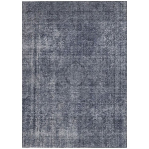 HomeRoots 5' Blue and Gray Medallion Area Rug - Durable, Stylish, and Washable for Indoor and Outdoor Use 10' X 14' 616429