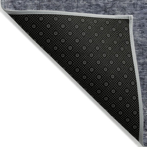 HomeRoots 5' Blue and Gray Medallion Area Rug - Durable, Stylish, and Washable for Indoor and Outdoor Use 10' X 14' 616429