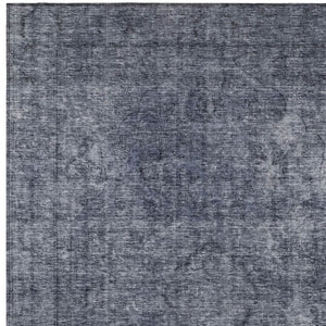 HomeRoots 5' Blue and Gray Medallion Area Rug - Durable, Stylish, and Washable for Indoor and Outdoor Use 10' X 14' 616429