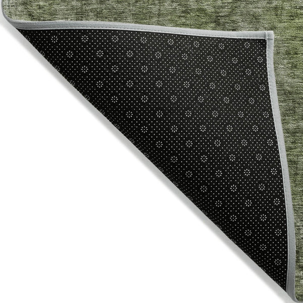 HomeRoots 5' Green and Silver Medallion Indoor Outdoor Area Rug - Stylish, Durable, Machine Washable Design 8' X 10' 616433