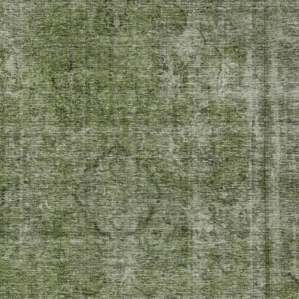 HomeRoots 5' Green and Silver Medallion Indoor Outdoor Area Rug - Stylish, Durable, Machine Washable Design 8' X 10' 616433
