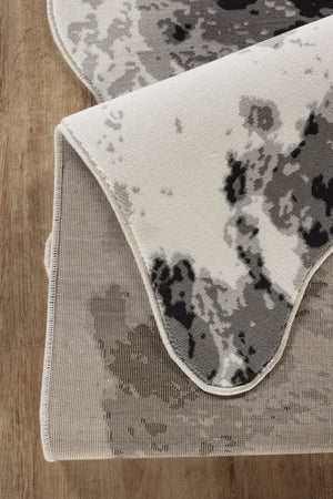 English Elm Hide Gray & Silver 5 Ft. X 7 Ft. Area Rug - Soft, Durable, Kid & Pet-Friendly For Modern Spaces B186P316851