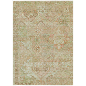 HomeRoots 5' Durable Floral Medallion Area Rug – Washable Indoor/Outdoor Design for Stylish Spaces & Easy Care 5' X 8' 616629