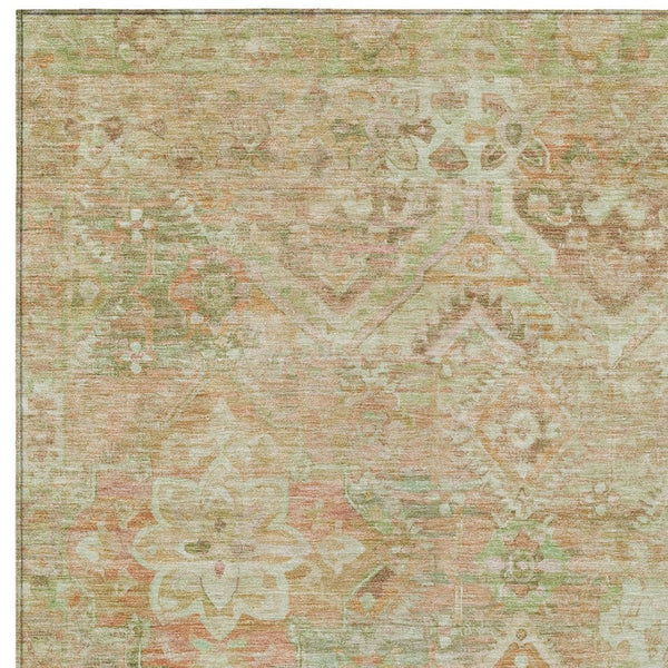 HomeRoots 5' Durable Floral Medallion Area Rug – Washable Indoor/Outdoor Design for Stylish Spaces & Easy Care 8' X 10' 616631