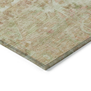 HomeRoots 5' Durable Floral Medallion Area Rug – Washable Indoor/Outdoor Design for Stylish Spaces & Easy Care 9' X 12' 616632