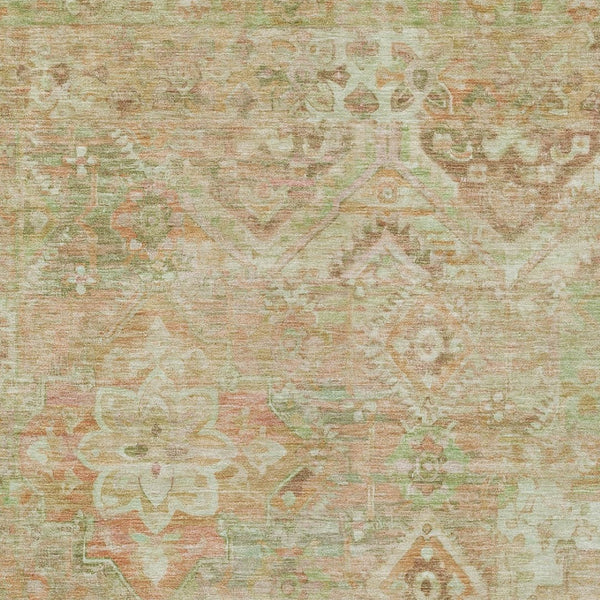 HomeRoots 5' Durable Floral Medallion Area Rug – Washable Indoor/Outdoor Design for Stylish Spaces & Easy Care 9' X 12' 616632