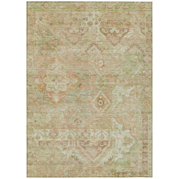 HomeRoots 5' Durable Floral Medallion Area Rug – Washable Indoor/Outdoor Design for Stylish Spaces & Easy Care 10' X 14' 616633
