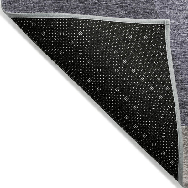 HomeRoots 5' Contemporary Geometric Area Rug in Purple, Gray & Beige – Washable for Indoor & Outdoor Use 8' X 10' 616739