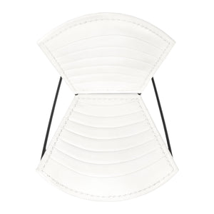 Butler Specialty Felix Iron & Leather Accent Chair - Elegant Design With Handcrafted Wrought Iron For Modern Decor White Iron,Goat Leather 6167411-butler