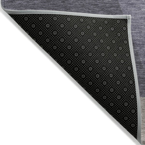 HomeRoots 5' Contemporary Geometric Area Rug in Purple, Gray & Beige – Washable for Indoor & Outdoor Use 10' X 14' 616741