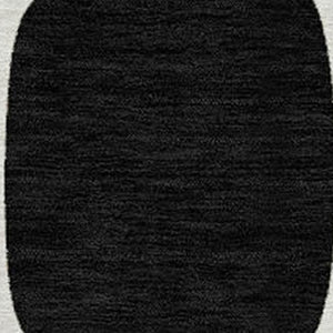 HomeRoots 5' Stylish Ivory, Black & Beige Geometric Washable Area Rug for Indoor & Outdoor Spaces, Durable & Versatile 616815