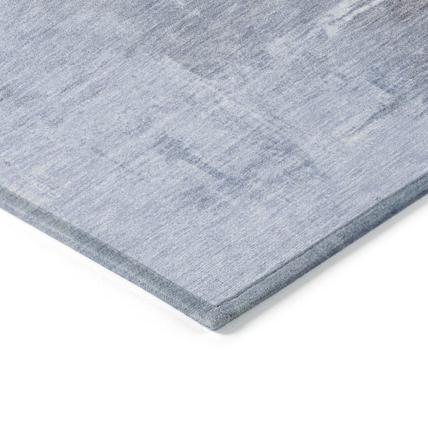 HomeRoots 5' Sky Blue Gray and Ivory Abstract Area Rug - Stylish, Washable Indoor/Outdoor Design for Versatile Spaces 5' X 8' 616857
