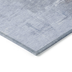 HomeRoots 5' Sky Blue Gray and Ivory Abstract Area Rug - Stylish, Washable Indoor/Outdoor Design for Versatile Spaces 10' X 14' 616861