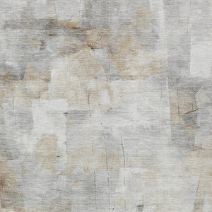 HomeRoots 5' Versatile Linen Gray and Ivory Abstract Indoor Outdoor Area Rug for Modern Living Spaces 10' X 14' 616879