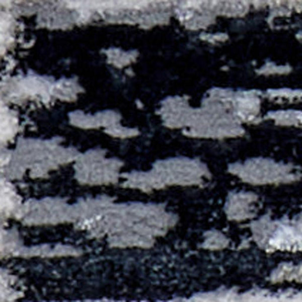 Homeroots 5' X 8' Abstract Distressed Area Rug - Stylish Bohemian Design, Stain-resistant, Perfect For Homes Gray,Black Polyester Blend 616897