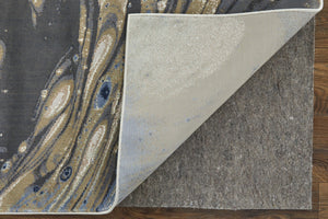 Homeroots 6' X 9' Abstract Area Rug - Stylish, Stain Resistant, Perfect For Homes With Kids And Pets! Gray,Ivory Polyester Blend 616911