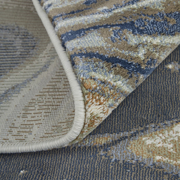 Homeroots 6' X 9' Abstract Area Rug - Stylish, Stain Resistant, Perfect For Homes With Kids And Pets! Gray,Ivory Polyester Blend 616911