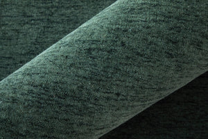 Round Wool Blend Hand Woven Area Rug Solid Artisan Green Stain Resistant for Living Room