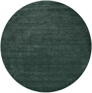 Homeroots 10' Hand Woven Round Rug – Unique Artisan Crafted Stain Resistant Wool Blend For Stylish Spaces Green Wool Blend 616916