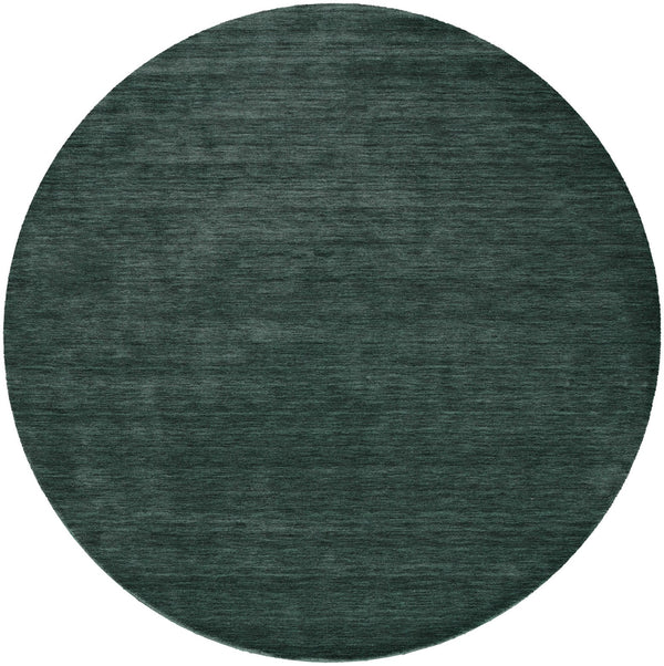 Homeroots 10' Hand Woven Round Rug – Unique Artisan Crafted Stain Resistant Wool Blend For Stylish Spaces Green Wool Blend 616916